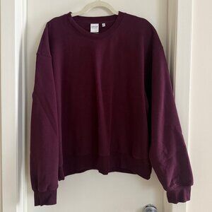 Aritzia Cozy Sweatfleece Perfect Crew Sweatshirt - Cardamon